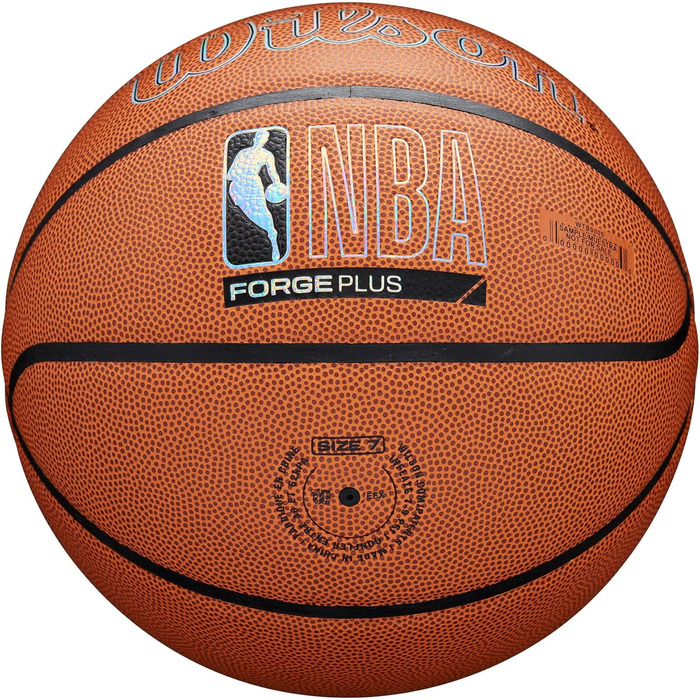 Баскетбольний м'яч Wilson NBA Forge Plus для залу та вулиці, розміри 6 і 7