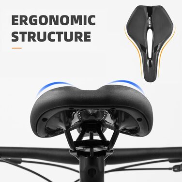 Зручний велосипедний сідло з Memory Foam - універсальне для MTB, Gravel Bike, Ebike, чоловіче та жіноче