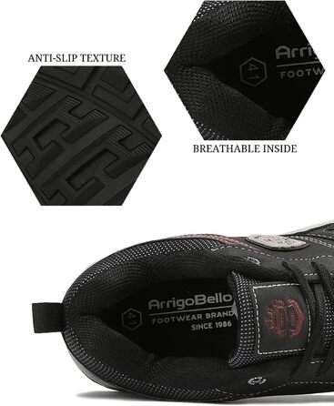 Кросівки чоловічі ARRIGO BELLO для активного відпочинку, спорту та прогулянок. Розміри 41-46 (43 EU, A3, чорний)