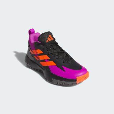 Дитячі баскетбольні кросівки adidas Cross 'Em Up Select Mid – чорний, фіолетовий, помаранчевий (40 EU)
