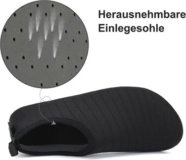 Шкарпетки для плавання SAGUARO Unisex, аквашузи чоловічі та жіночі, розмір 36-47 (44/45 EU), темно-сині