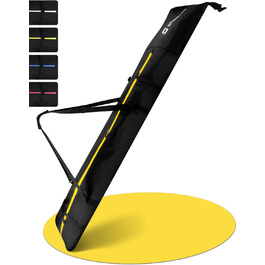 Чохол для лиж STYNGARD KITZBÜHEL (2 пари) - XXL, чорно-жовтий, водонепроникний