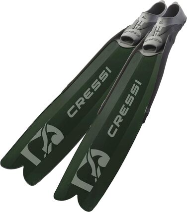 Ласти Cressi Gara Modular Boost зелені/чорні, для апное та підводного полювання, унісекс, розмір 42/43