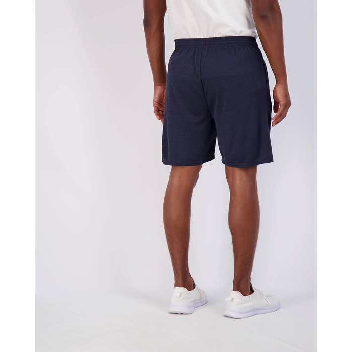 Чоловічі бігові шорти Real Essentials (4 шт.): сітчаста тканина, швидковисихаючі, з кишенями на блискавці та шнурком. Розміри L/XL, 17.8 см – комплект 10