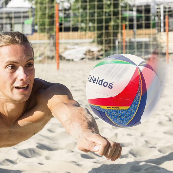 Волейбольний м'яч Mondo Sport BV-1000, розмір 5, для пляжу та залу, м'яке штучне покриття