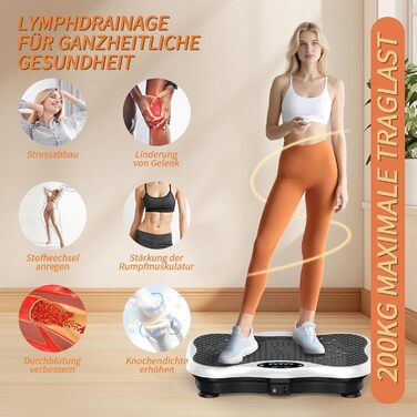 Віброплатформа для дому з пультом та Bluetooth, Vibro Shaper для всього тіла