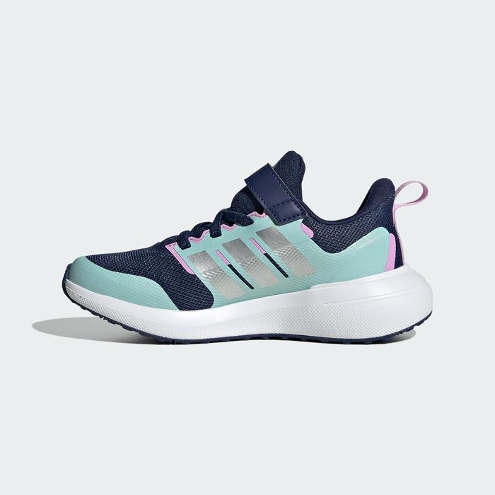 Дитячі кросівки Adidas Fortarun 2.0 для бігу, 29 EU, темно-синій, сріблястий, аква