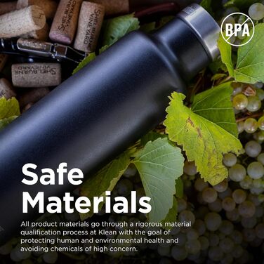 Пляшка для води Klean Kanteen Classic 739 мл, чорна, метал, для чоловіків
