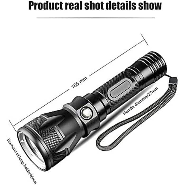 WESLITE Захисна налобний ліхтар для дайвінгу, LED налобний ліхтар 1800 Люмен, водонепроникний (IPX-8) для підводного плавання, 4 режими, 100м глибина, з акумулятором та зарядним пристроєм