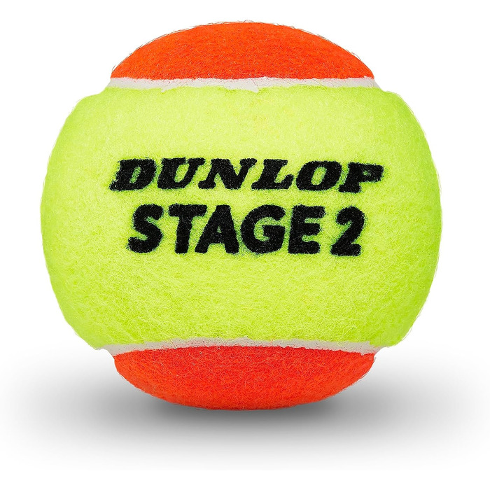 Тенісний м'яч Dunlop Stage 2 Orange - для дітей та початківців, 60 м'ячів