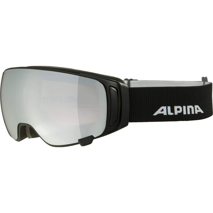 ALPINA DOUBLE JACK MAG Q-LITE — Дзеркальна лижна маска OTG для дорослих з посиленим контрастом, змінними лінзами та 100% UV захистом