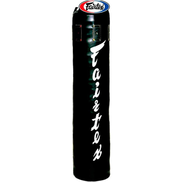 Боксерський мішок Fairtex 122 см, синтетична шкіра, незаповнений, чорний, для кікбоксингу та муай тай