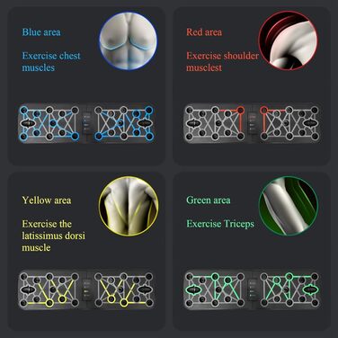 Дошка для віджимань Push Up Board 17 в 1, складана, багатофункціональна, чорна