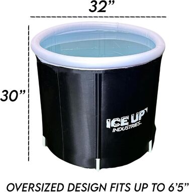 Електрична ванна для криотерапії - велика 95-літрова ванна для холодової терапії, портативна ванна для відновлення спортсменів, стабільна багатошарова криованна для спортсменів