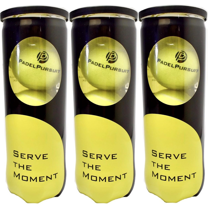 М'ячі для падел-тенісу PadelPursuit Training - 9 шт. в упаковці, для тренувальних ігор