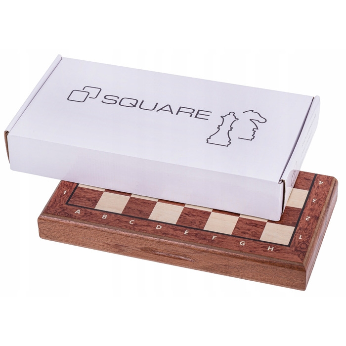 Square — великі дерев'яні магнітні шахи 380, червоне дерево + 2 додаткові ферзі