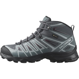 Жіноче трекінгове взуття Salomon X Ultra Pioneer Mid Gore-Tex, 39 1/3 EU, Ebony/Stormy Weather/Wine Tasting