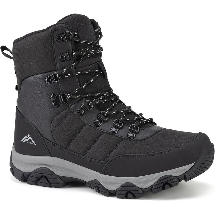 Чоловічі зимові черевики CC-Los водонепроникні | Зимові черевики для ходьби та снігу | Розміри 40-48 | Чорний, сірий