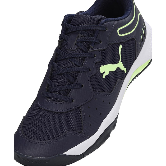 Чоловічі футбольні бутси PUMA Solarsmash Rct, 42.5 EU, Puma Marineblau Fast Gelb Puma Weiß