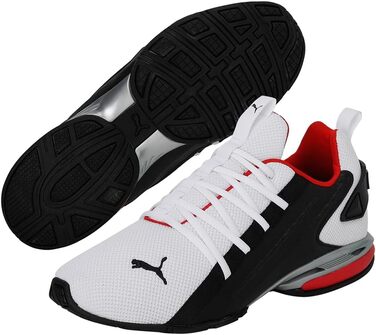 Кросівки PUMA IonLaufschuh (40 EU) біло-чорно-червоні