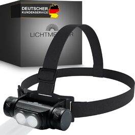 Лампа-налобник LED LICHTMEISTER® 1000 Lumen, акумулятор 4000 mAh, надзвичайно яскрава