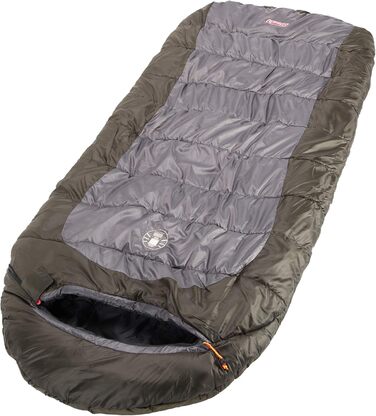 Сплячий мішок Coleman Big Basin -9°C: великий, для дорослих, з регульованою капюшоном та підкладкою з флісу