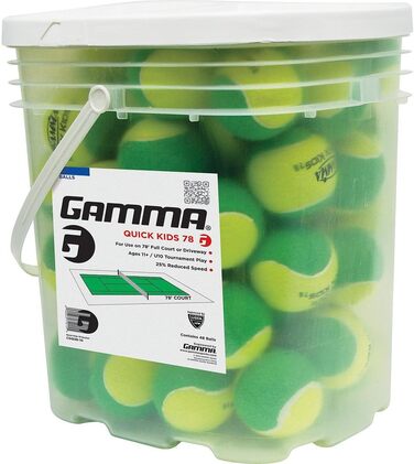 Дитячі тенісні м'ячі Gamma Sports для тренувань, перехідні