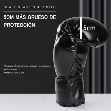 Дитячі боксерські рукавички DEWEL 8oz для підлітків 10-16 років, для боксу, ММА, тайського боксу, спарингів, унісекс