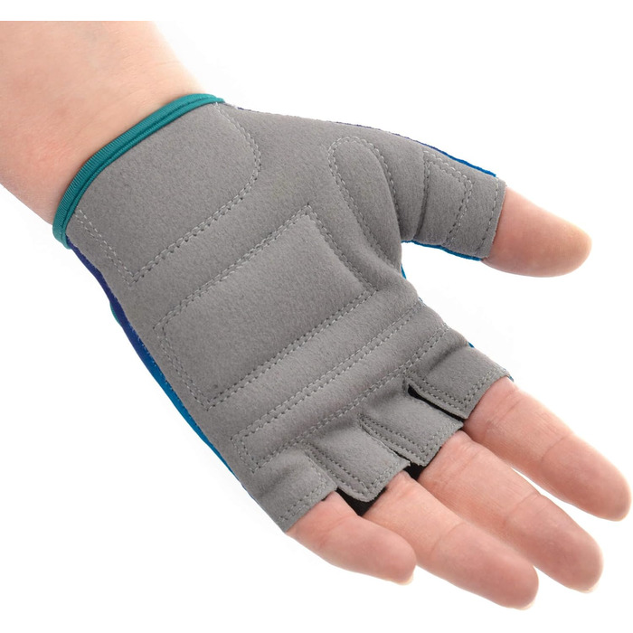 Велосипедні рукавички Meteor Unisex для дітей та BMX - гелеві, Fluid (XS)