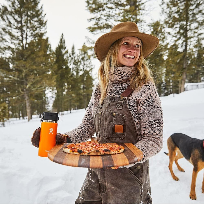 Термокружка HYDRO FLASK 354 мл, вакуумна, нержавіюча сталь, кришка Flex Sip, герметична, для кави, широка горловина, колір Stone