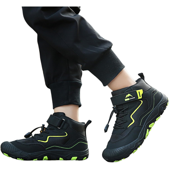 Дитячі спортивні кросівки для трекінгу та вуличної бігу, чорні (32 EU)