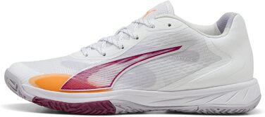 Жіноче взуття для залу PUMA Accelerate Turbo W+ 4 – зальний турнірний черевик (42.5 EU, білий, фіолетовий, лайм, рудий)