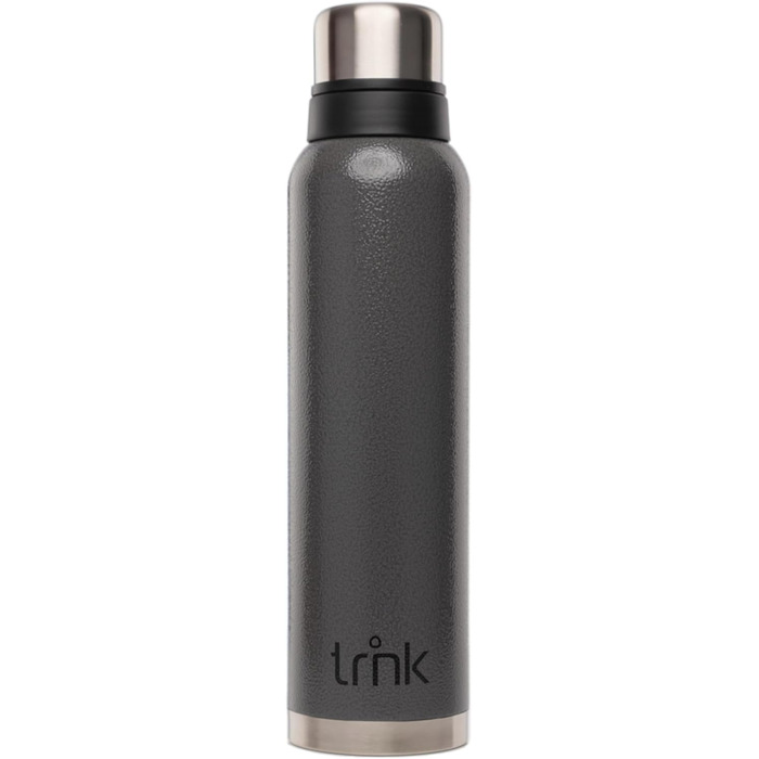 Термос TRNK Outdoor Polar 2, 1600 мл, нержавіюча сталь, BPA-free, з двома чашками, тримає тепло до 40 годин, підходить для посудомийки, колір вулканічний сірий