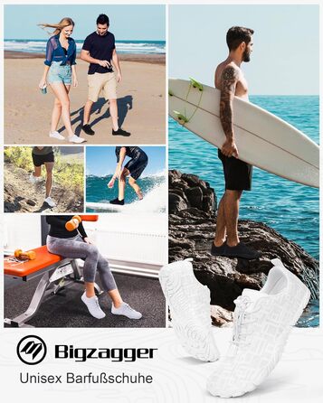 Чоботи для пішохідних прогулянок Barfuss: літні, швидковисихаючі, широка передня частина, Zero-Drop підошва, унісекс, для трейлраннінгу та фітнесу, білі, C1 (D1, 37 EU)