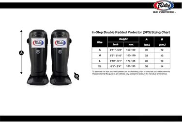 Захисні щитки для гомілки Fairtex SP3 для муай-тай та ММА, чоловічі, жіночі, дитячі, чорні, розмір L, легкі та міцні, для тренувань