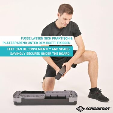 Аеробний степпер Schildkröt Fitness, 3-рівневе регулювання висоти, нековзка поверхня, гумові ніжки, навантаження до 150 кг, для дому