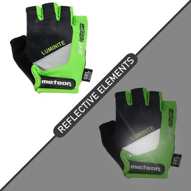 Рукавички для гірського велосипеда Meteor Radhandschuhe Gel GX31 Green - чоловічі, жіночі, дитячі. Рукавички для MTB, Downhill, хайкінгу та їзди на велосипеді.