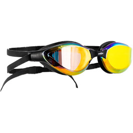 Плавальні окуляри Sailfish Goggle Breeze для чоловіків і жінок, гідродинамічні, дзеркальні, золото, з гнучким комфортом
