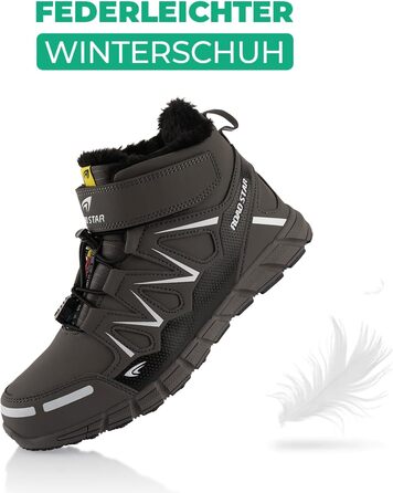 Черевики для піших прогулянок для жінок та чоловіків, зимові, з підкладкою, сірі та білі (43 EU)