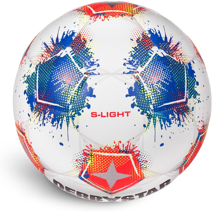 М'яч Derbystar Bundesliga Brillant Replica S-Light 4 - білий, синій, червоний