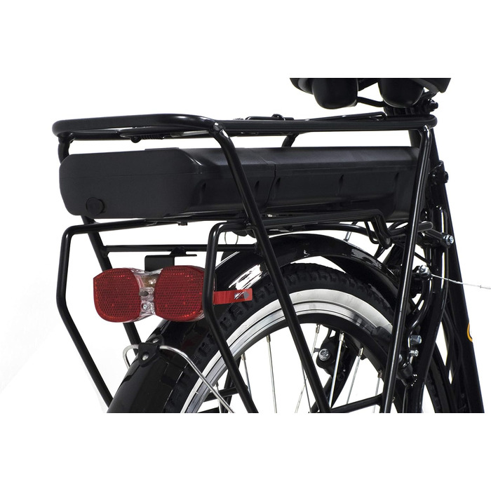 Електровелосипед Denver Discovery E4000, міський, 26 дюймів, Shimano 6 швидкостей, для жінок, чорний