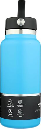 Термос-пляшка Hydro Flask 946 мл зі сталі з вакуумною ізоляцією, герметична кришка Flex Cap та ремінець, Pacific