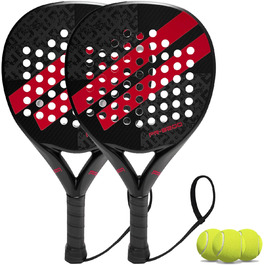 Ракетка для падел-тенісу з вуглецевим покриттям та ядром Eva Memory Flex Foam, легка (Жовтий, 2 шт.)