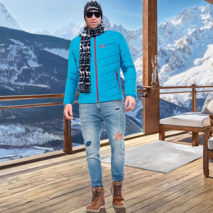 Чоловіча куртка Nebuus TANNO, тепла зимова та перехідна куртка для активного відпочинку (M, малібу)