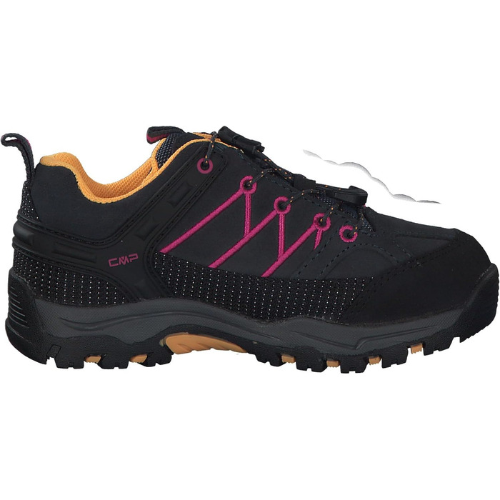 Дитячі трекінгові черевики CMP Rigel Low Wp для хлопчиків, Антрацит Рожевий, 29 EU