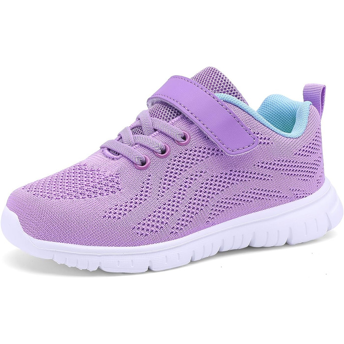 Дитячі кросівки для спорту та активного відпочинку: бігові, тенісні, фітнес - дихаючі, легкі, зала/outdoor (29 EU, фіолетовий)