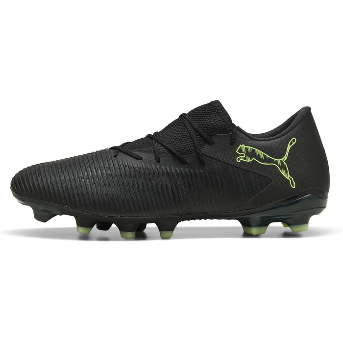 Бутси футбольні PUMA Future 8 Match Low Fg/Ag, 47 EU, Puma Black/Fizzy Light Green, для гри на траві та штучному покритті