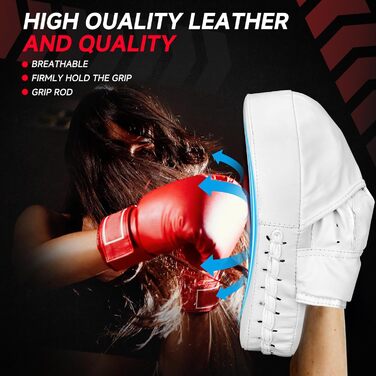 Боксерські рукавички Boxpads для тренувань, MMA, муай-тай, кікбоксингу, карате - білі