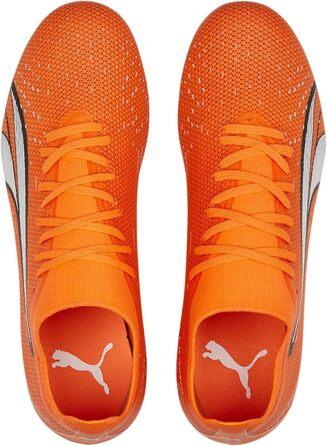 Жіночі футбольні бутси PUMA Ultra Match FG/AG, розмір 39 EU, Ultra Orange/Puma White/Blue Glimmer