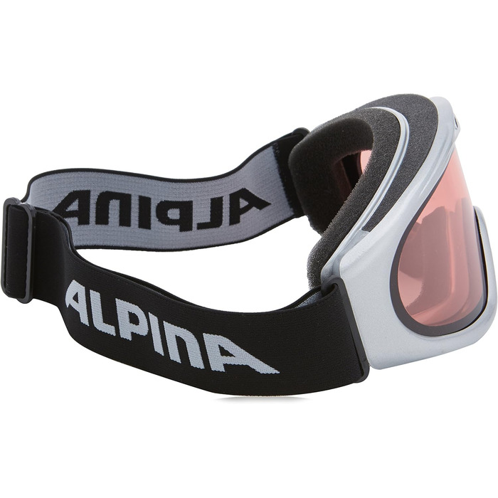 Гірськолижна маска Alpina Skybird 021 срібляста, лінза QUATTROFLEX